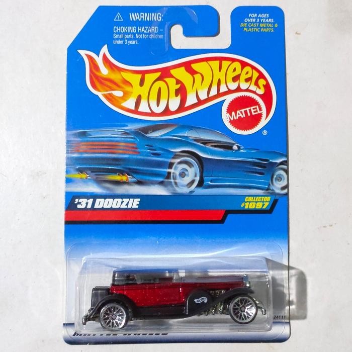 Hot Wheels HW 31 Doozie Duesenberg merah maron 1999 blue card rare