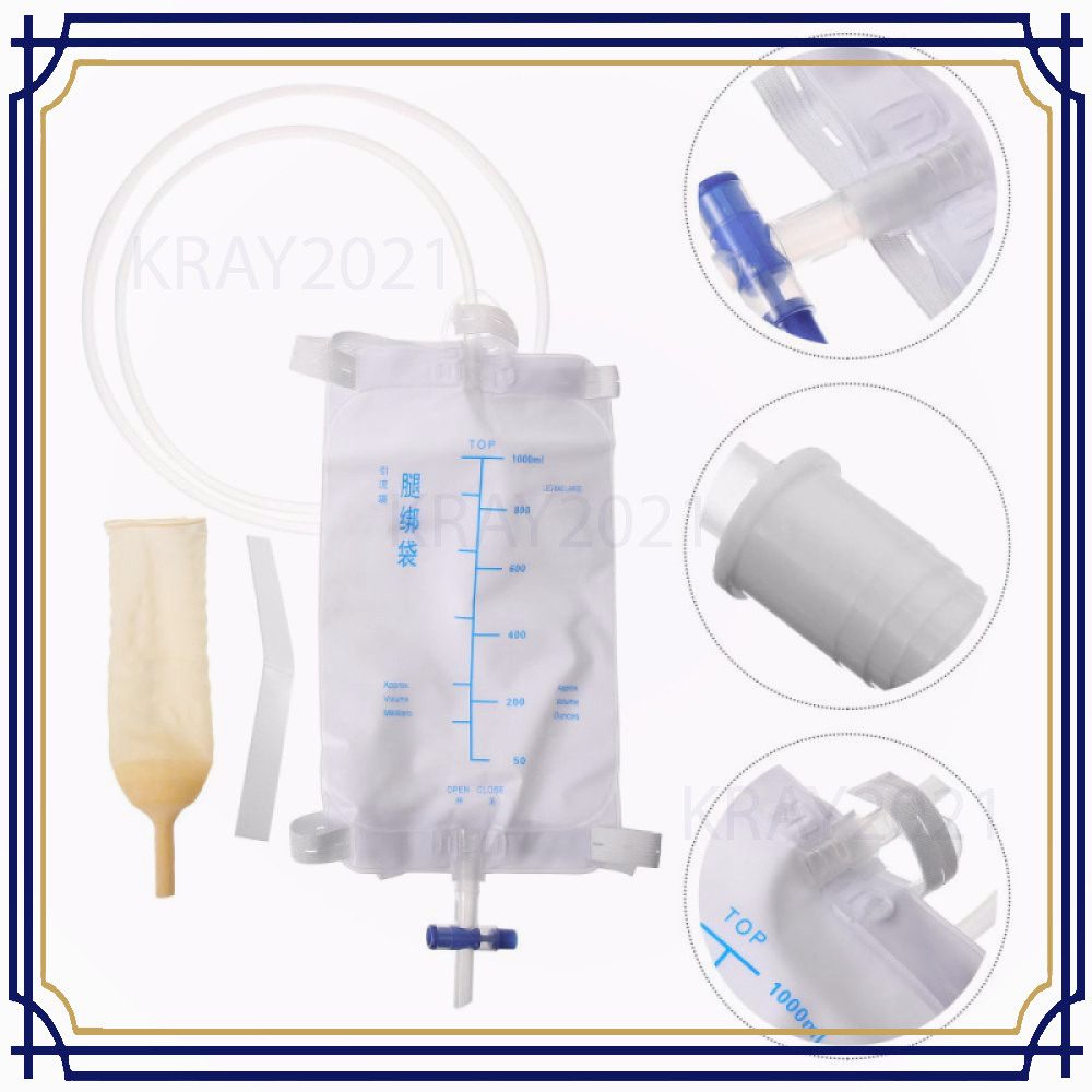 Kantong Urin Kateter Pria Catheter Urinal Bag 1L - RN125