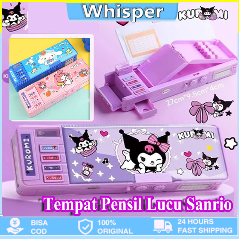 

Kuromi Pen Case Password / Multi-fungsi Double Layer Kapasitas Besar Yang Lucu - Dengan Rautan Pensil Di Dalam Kotak Alat Tulis