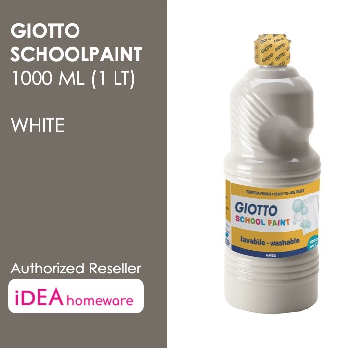 

Giotto School Paint White Putih 1000 ml Cat Air Poster Lukis Super Washable 1 L