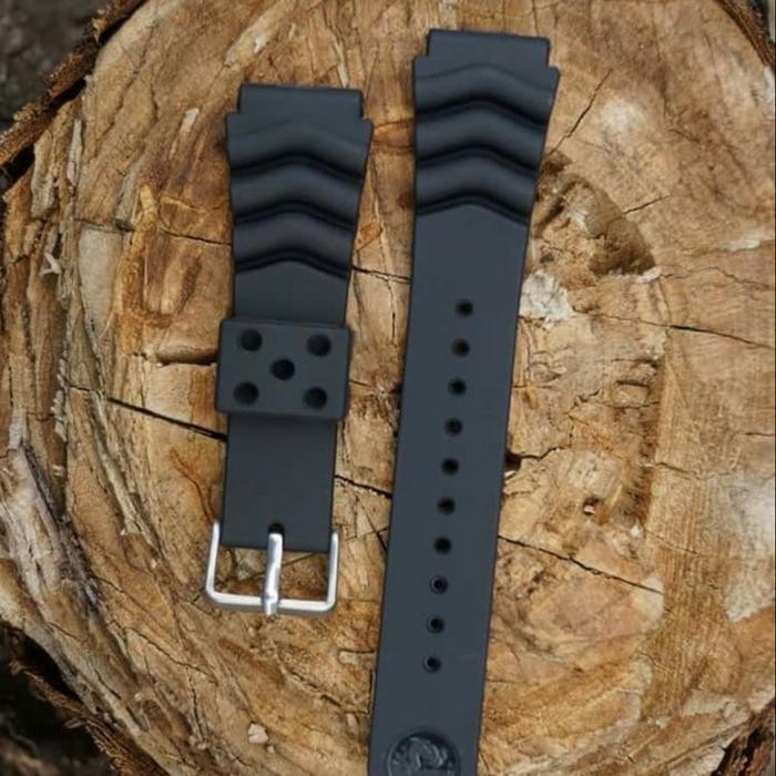 Strap Seiko Tali Jam Tangan Diver 22mm Rubber Karet Tali Jam Seiko