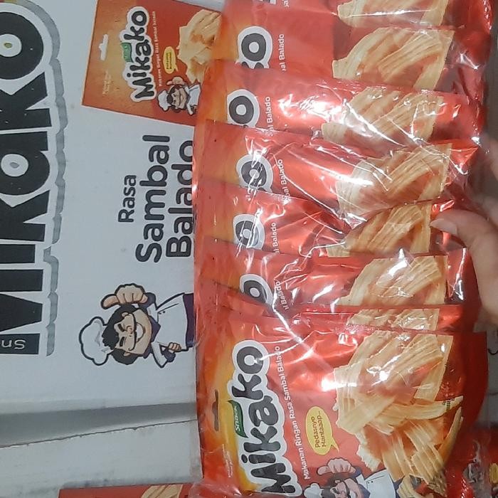

MIKAKO SNACK 18 GR SEMUARASA - best seller Snack Viral Food Keripik Makanan Cemilan Camilan Manis Pedas - Balado