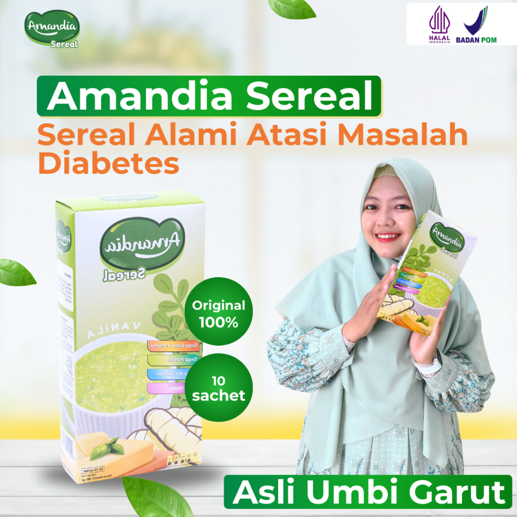 

Indeks Glikemik Rendah! Sereal Amandia 300g Halal BPOM - Gluten Free & Aman Penderita Diabetes