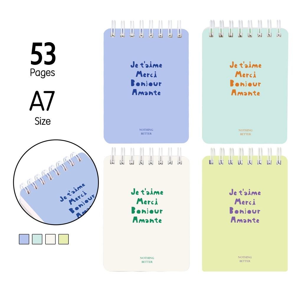 

Spiral Notebook / Buku Tulis Buku Catatan Spiral Mini Pocket Size A7
