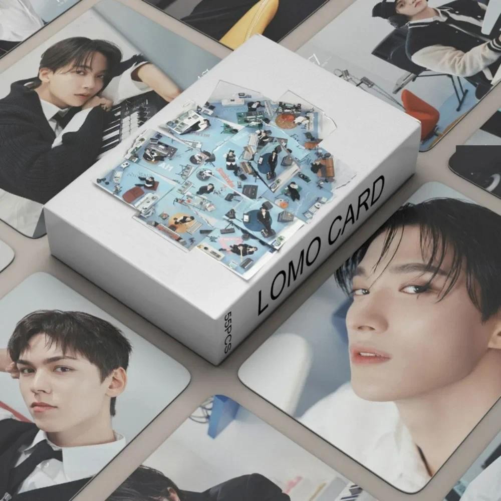 

55pcs Kpop Boy Group New Album IS RIGHT HERE Photocards Photo LOMO Cards INS Korean Style Small Card Fans Collect Gift Souvenir