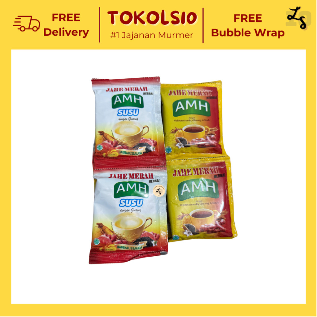 

AMH Jahe Merah/Susu Jahe Minuman Jahe 1 Renceng isi 10 pcs