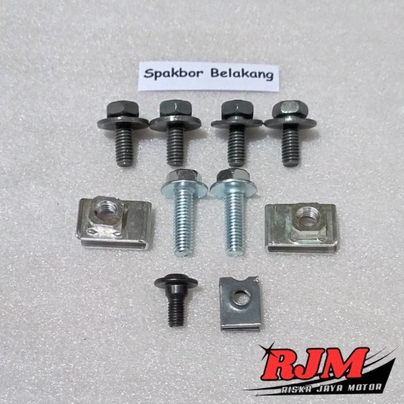 Baut Full Set Cover Bodi Body Spakbor Belakang Honda Sonic 125 RS Old / Lama Karbu