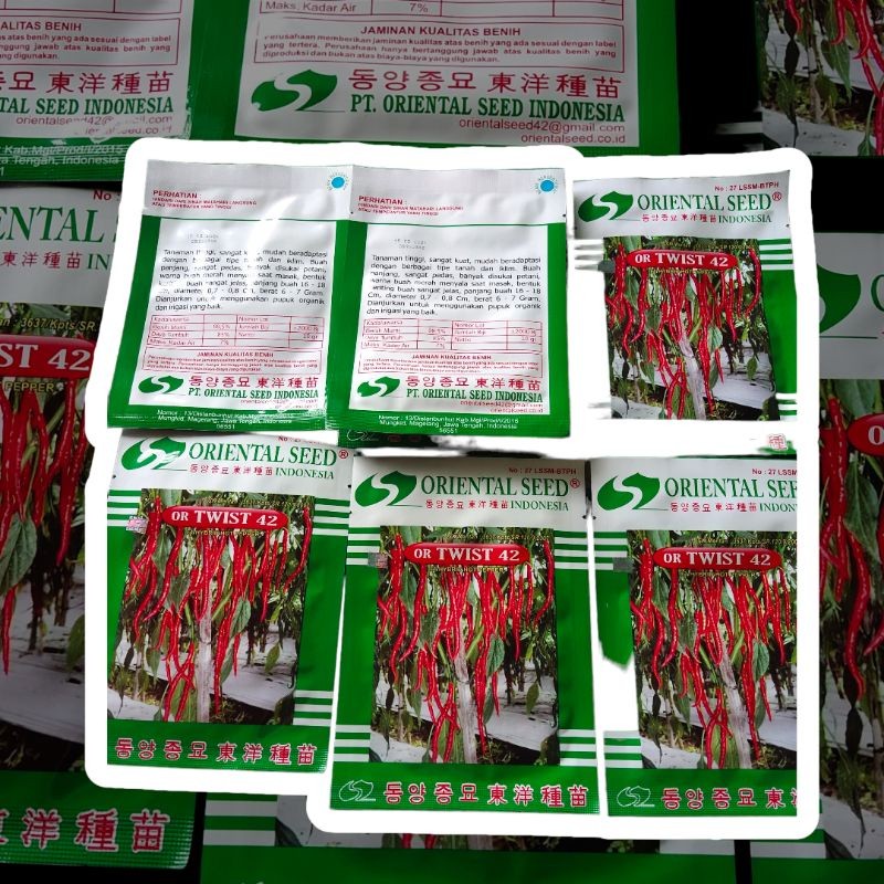 Benih Cabai Merah Keriting OR Twist 42 Isi 10 Gram Co