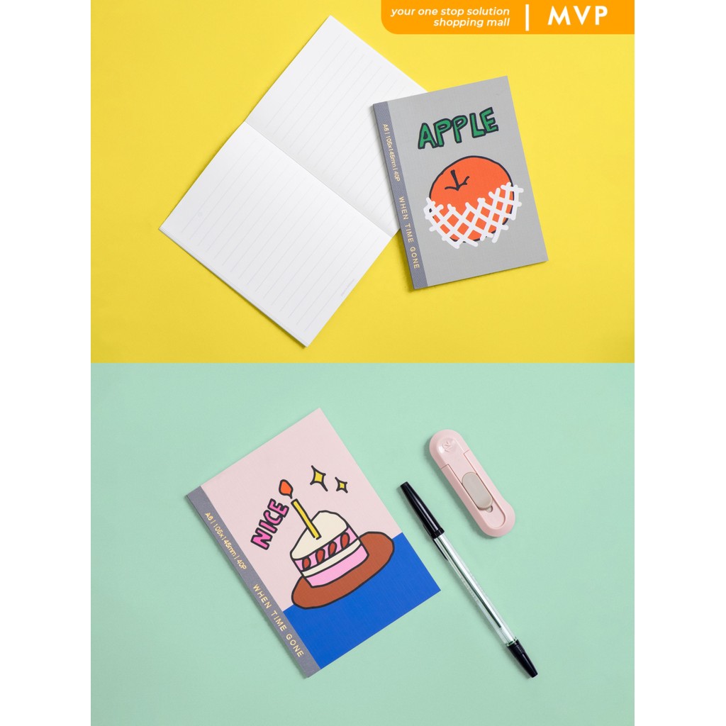 

MPV Notebook A6 Buku Diary Aesthetic Mini Pocket Buku Catatan Ukuran Kecil Garis
