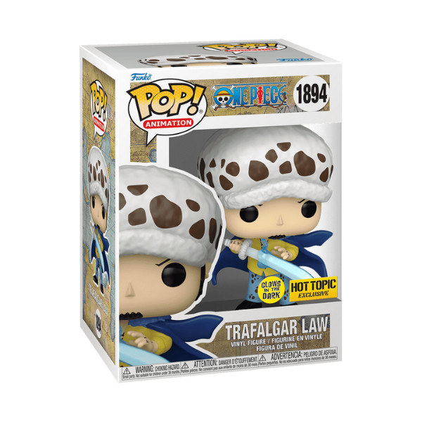 Funko POP One Piece Trafalgar Law with Blue Anesthesia Glow
