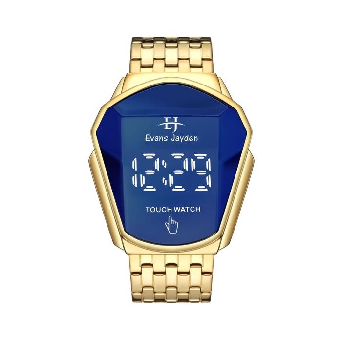 Evans Jayden Jam Tangan Wanita 9953 Rantai Stainless Steel Digital Touch Screen Sapphire Glass Water