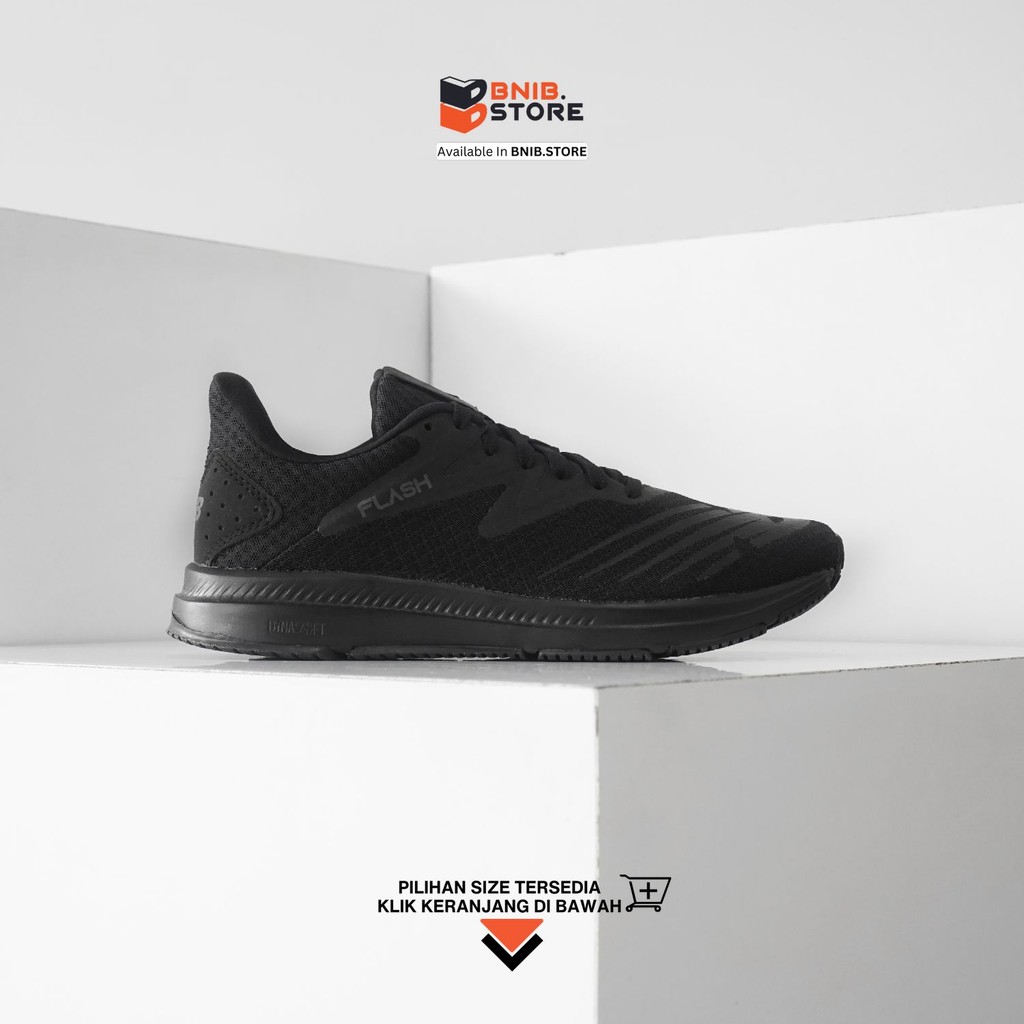 Sepatu Lifetyle/Lari NB Dynasoft Flash V6 Core Black [MFLSHBK6] Original