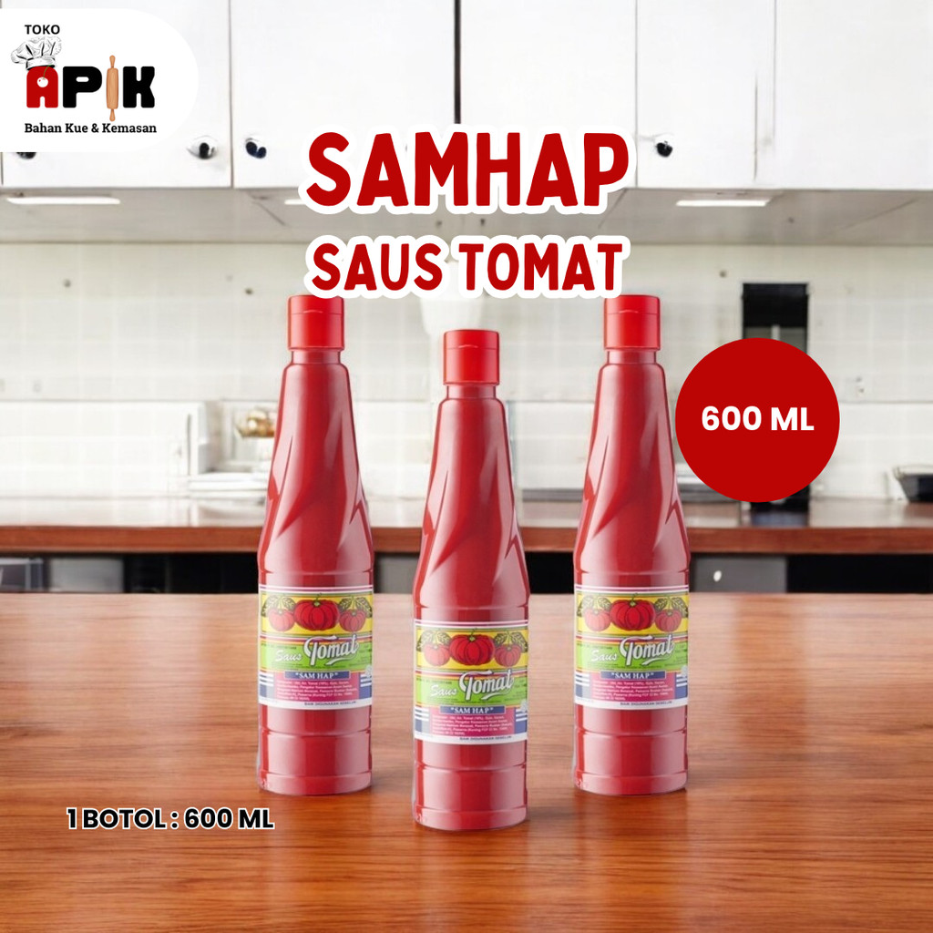 

SAM HAP Saus Tomat Botol 600ml / SAMHAP KETCHUP / Saus Bumbu Nasi Goreng