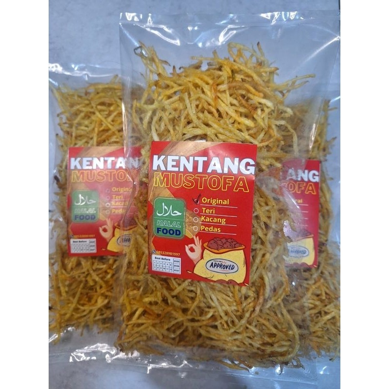 

Kering Kentang Mustofa 400 gram- Cemilan Penghabis dan Pendamping Nasi Hangat