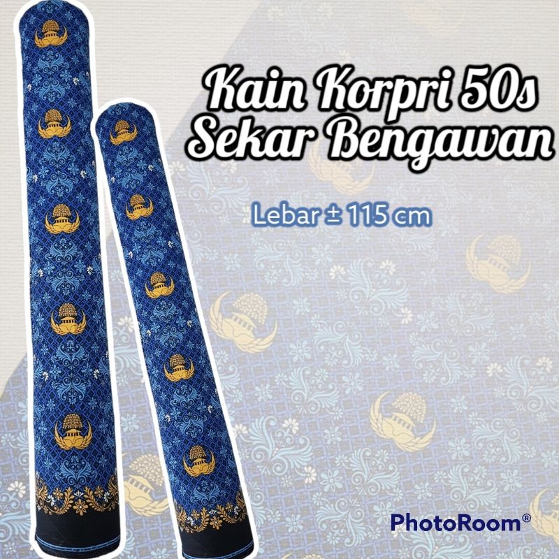 FREE ONGKIR Bahan Kain Katun Korpri 50s Sekar Bengawan / batik korpri baru cotton halus lembut murah