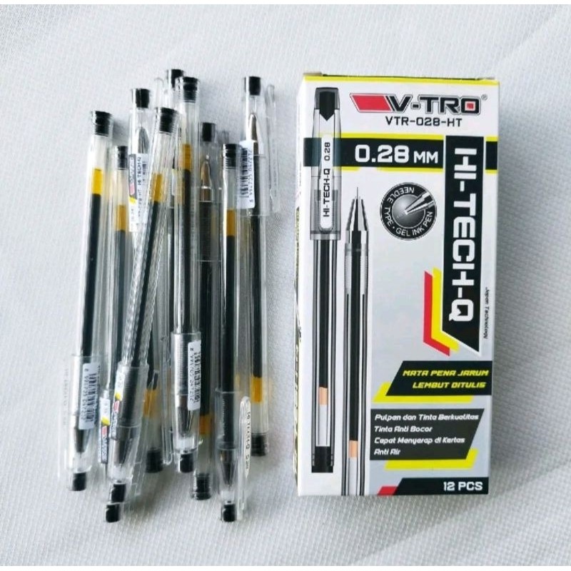 

Vtro Hi-Tech 0.28 Hitec V-TRO( 1Pak/12pcs ) Gel Pen Makna