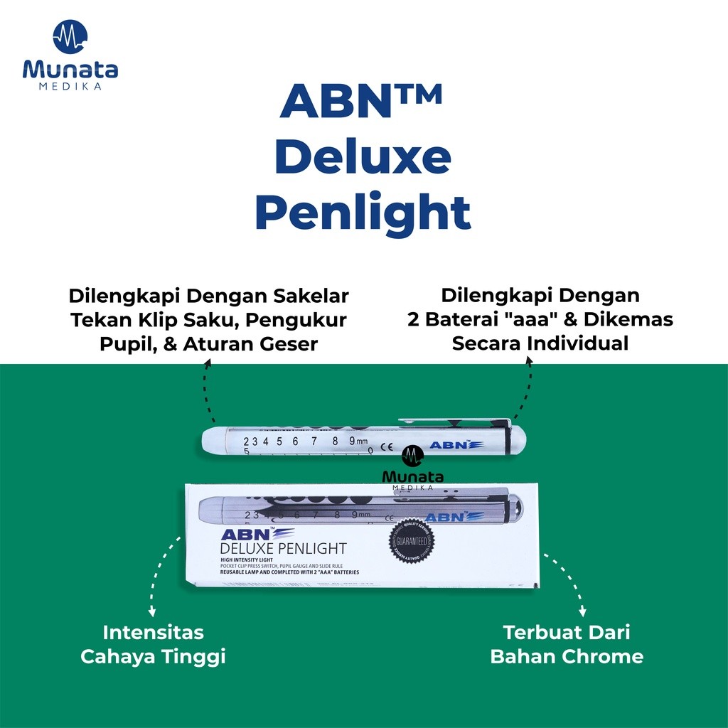 Deluxe Penlight ABN Sinar Kuning | Alat Bantu Medis