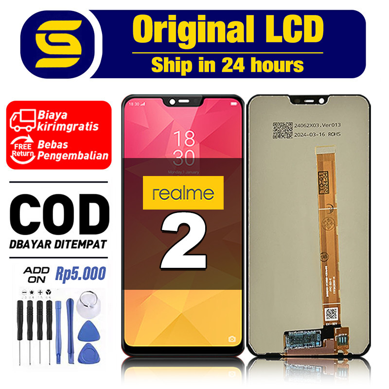 ORI LCD REALME 2 Original Fullset hp Touchscreen asli New Free shipping COD