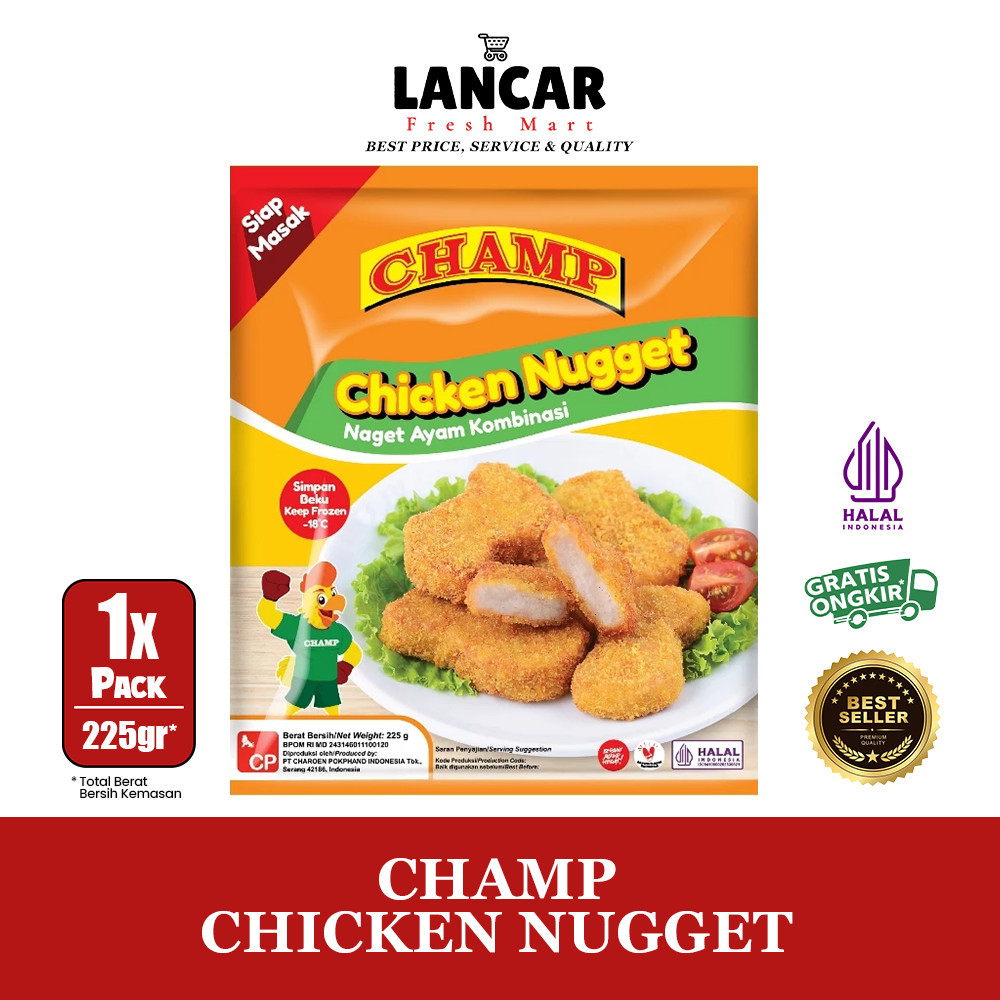 

CHAMP CHICKEN NUGGET 225GR