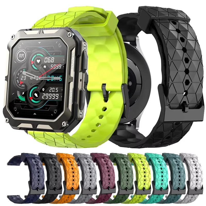 22mm Watchbands For C20 Pro Strap Smartwatch Replaceable Silicone Band Bracelet For C20 Pro Accessor