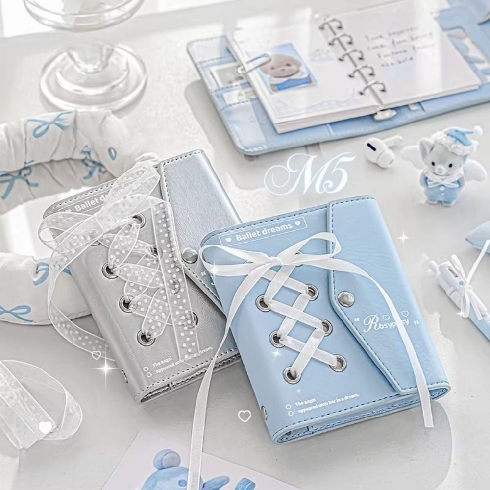 

2025 Ins Style M5 Notebook Kawaii PU Leather Agenda Book Good-looking School Stationery
