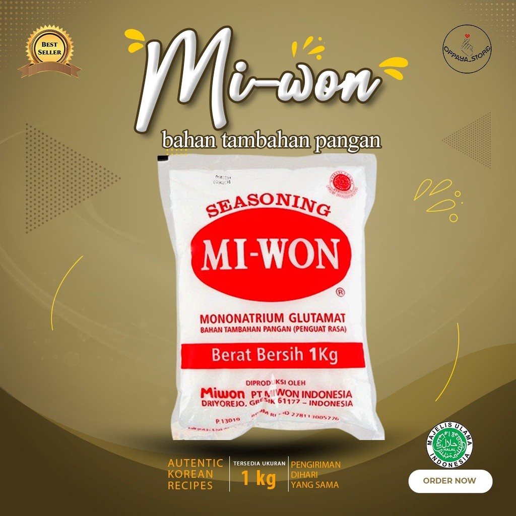 

MSG MIwon 1 Kg Seasoning Penyedap Rasa Micin