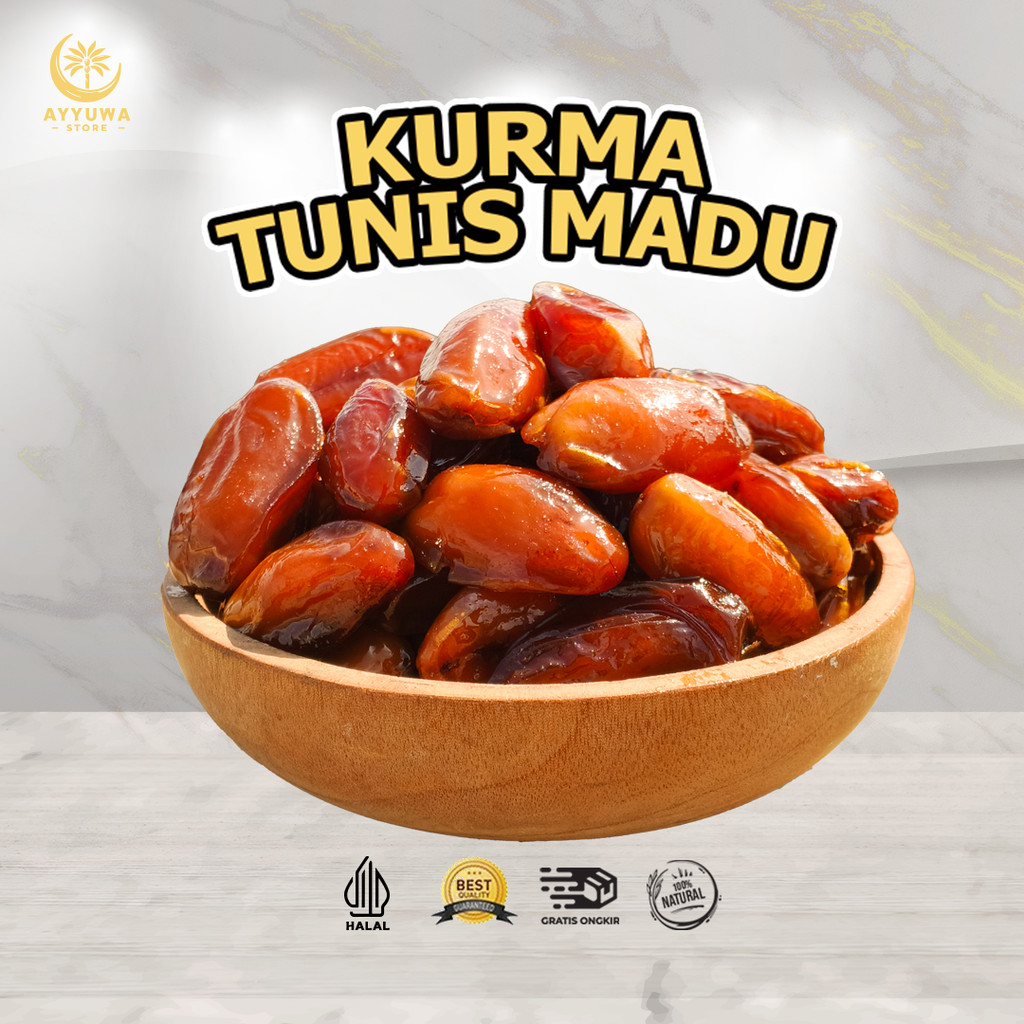 

KURMA TUNIS MADU / KURMA TUNISIA MADU NON TANGKAI ORGINAL