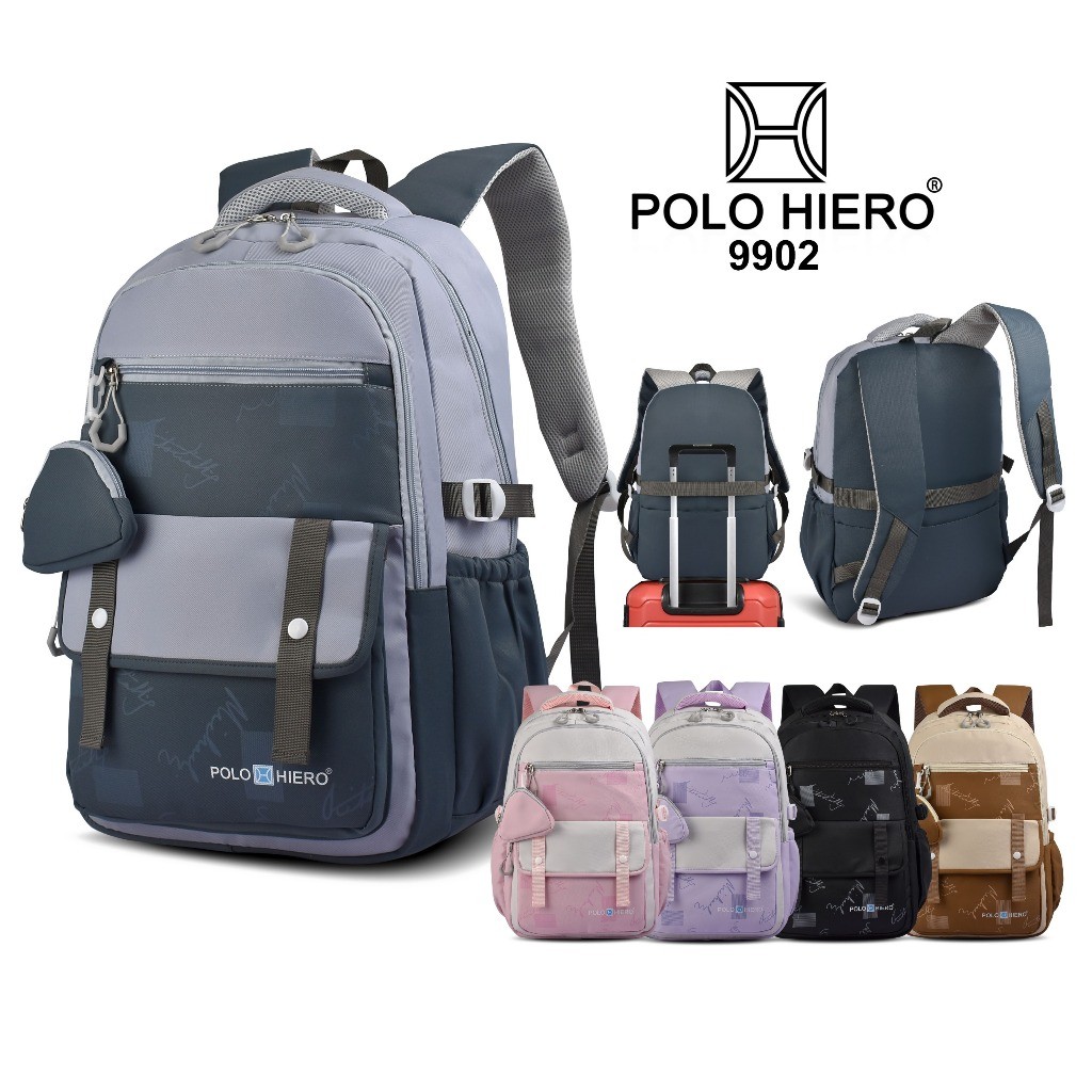 Polo Hiero Tas Ransel Sekolah Polo Hiero 9902 Tas Backpack Laptop