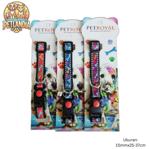 KALUNG ANJING BESAR - COLLAR ANJING MOTIF TULANG - DOG COLLAR