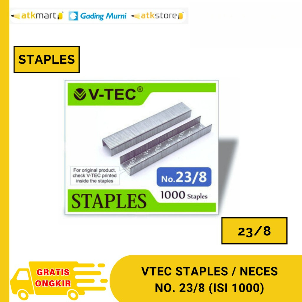 

VTEC NECES / STAPLES NO. 23/8 ISI 1000 STAPLES