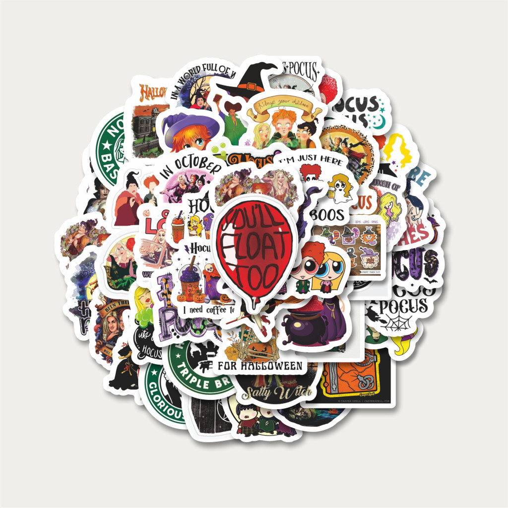 

Sticker Pack Stiker Kartun Hocus Pocus Witch / Penyihir | Sticker TUMBLR | Stiker LAPTOP KOPER HELM