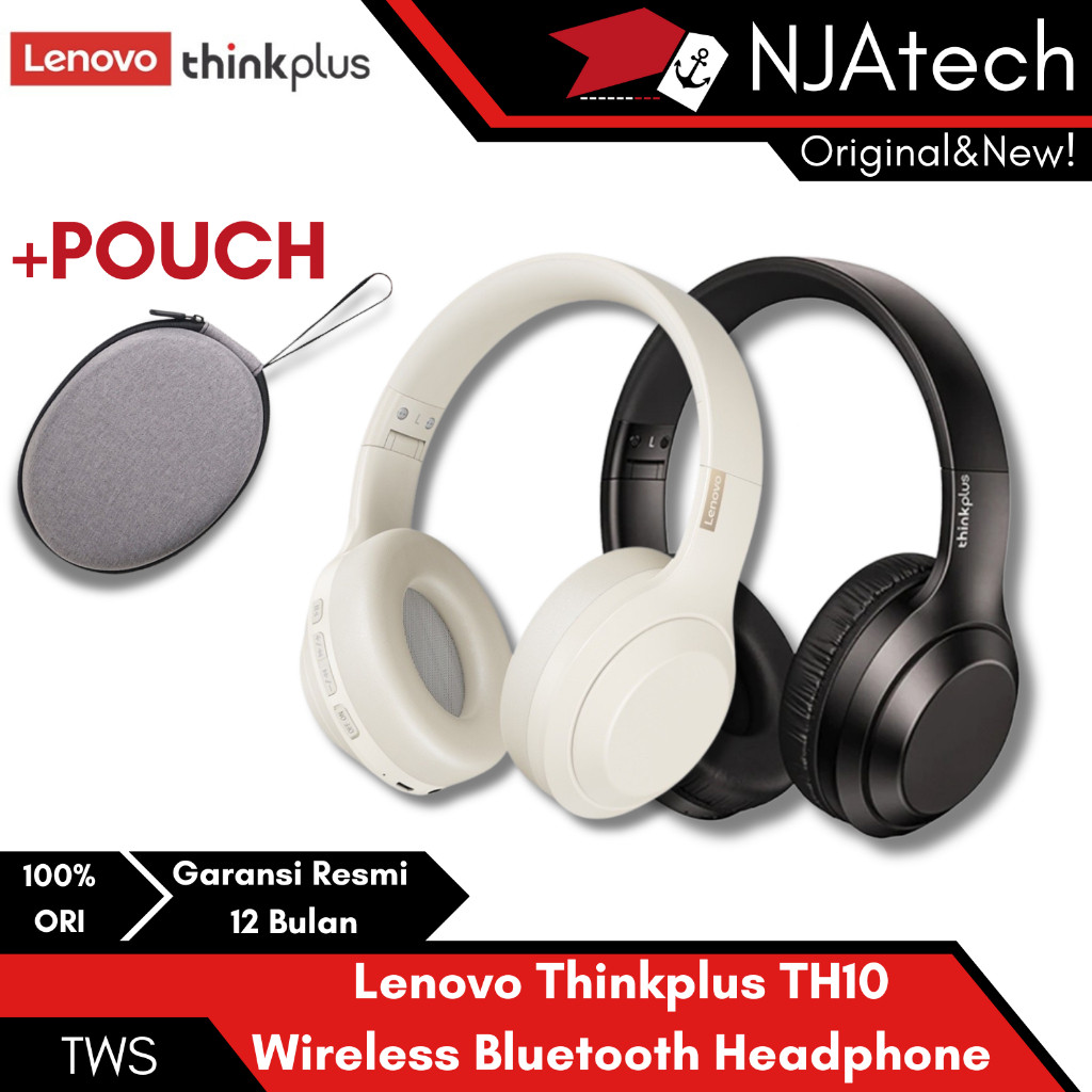 Thinkplus Lenovo TH10 Wireless Bluetooth Headphone Headset th10