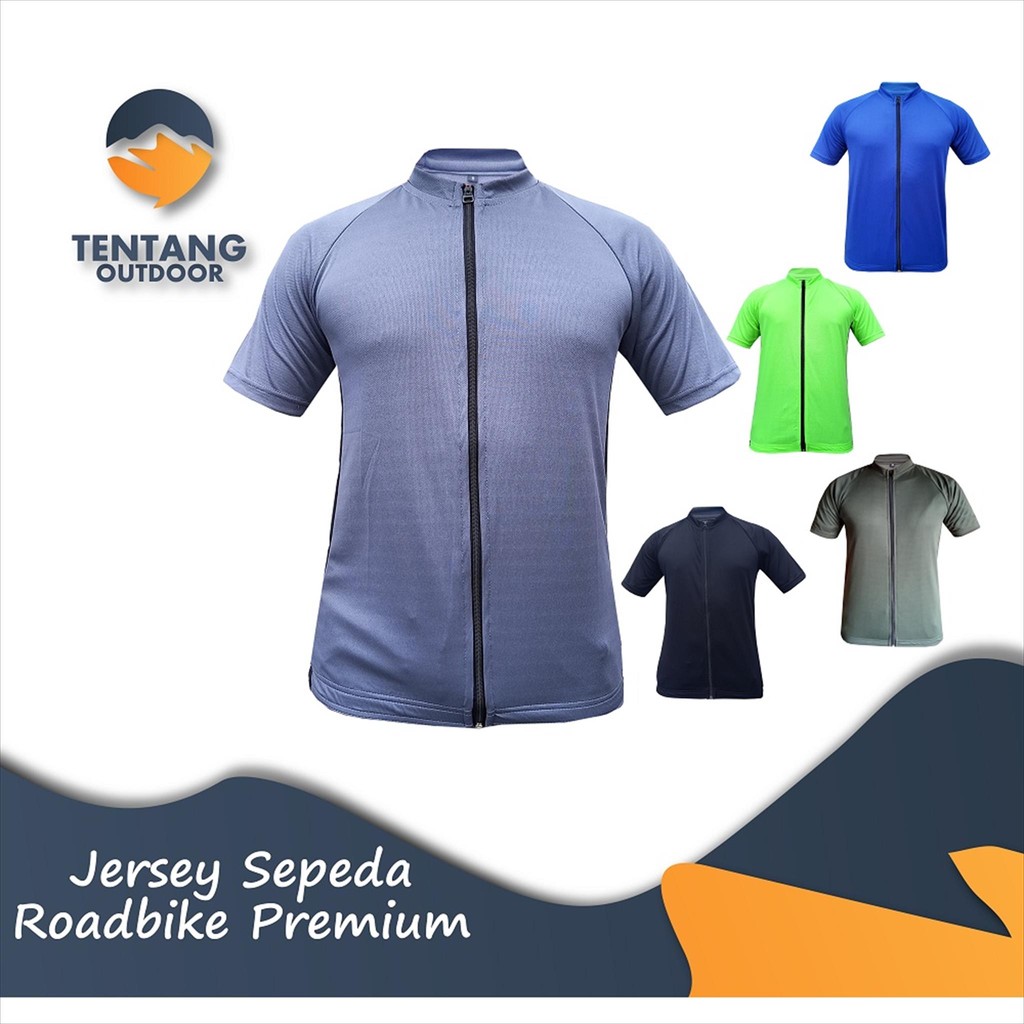 Jersey Sepeda Roadbike PREMIUM XC Pakaian Sepeda Polos Lengan Pendek