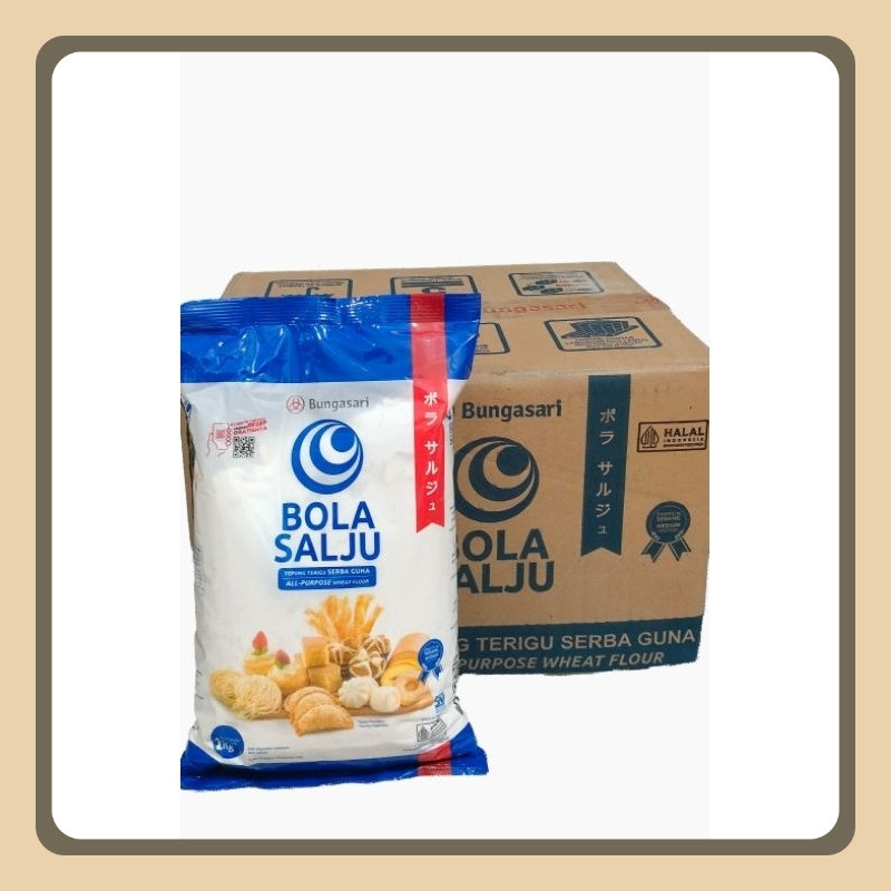 

BOLA SALJU Tepung Terigu 1 Kg (1 dus isi 10 kemasan 1kg)