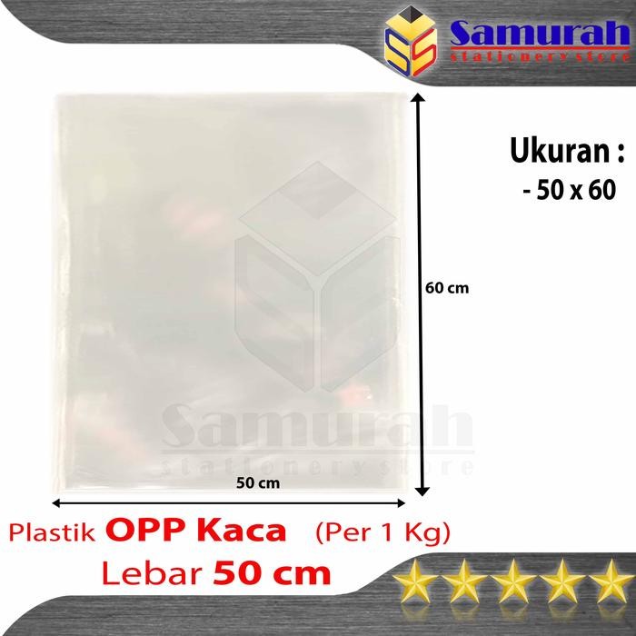 Plastik OPP Kaca Lebar 50 x 60 cm Bening / Plastic Souvenir Ukuran 50x60 - Accesories - Boneka - Rot