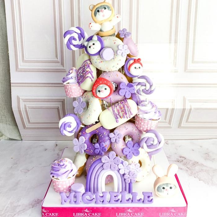 

Donat/Donat Ulang tahun/Donat Bolong/Donat Tower Cat/Kue Birthday Catering Malang DMT