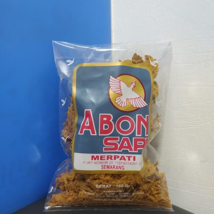 

Abon Sapi Crispy Merpati. Oleh oleh khas semarang. - Pedas