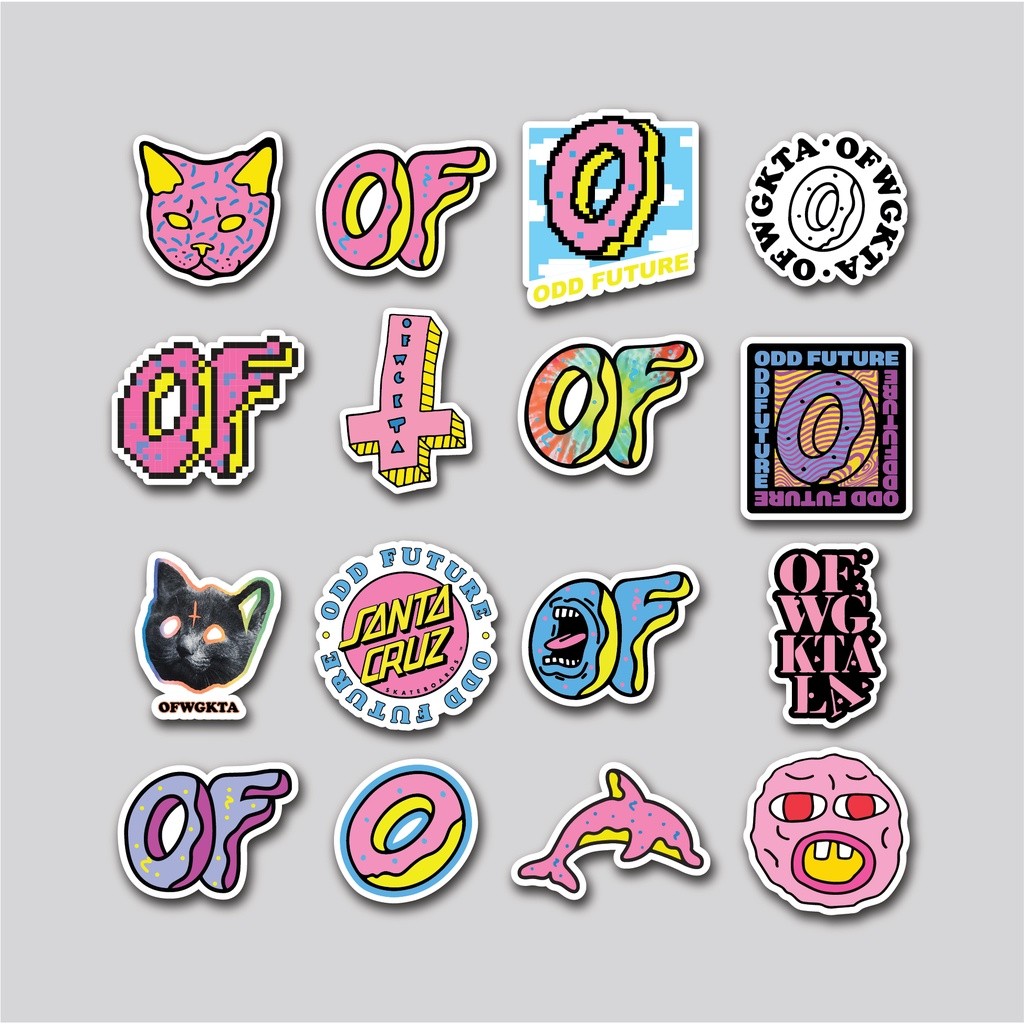 

Sticker Pack Odd Future Ofwgkta | Stiker Tumbler Laptop | Stiker Koper Helm