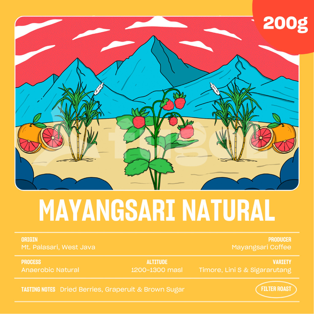 

Biji Kopi Arabika MAYANGSARI NATURAL (200gr) Specialty Coffee Beans