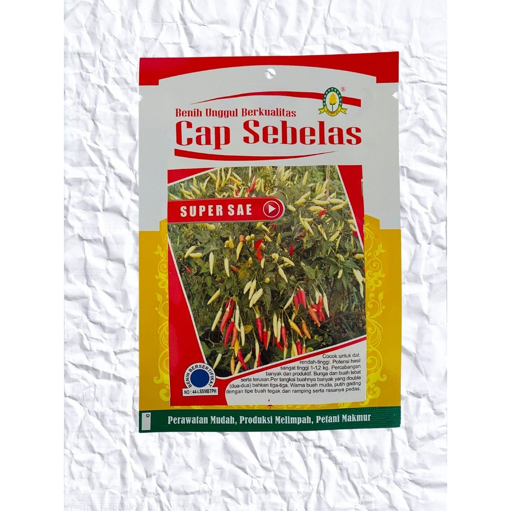 Benih Cabe Cabai Rawit SUPER SAE isi 10 gram produk dari Cap Sebelas