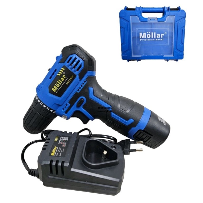 MOLLAR CD12300 BOR CORDLESS BRUSHLESS DRILL 12v IMPACT DRILL 10MM