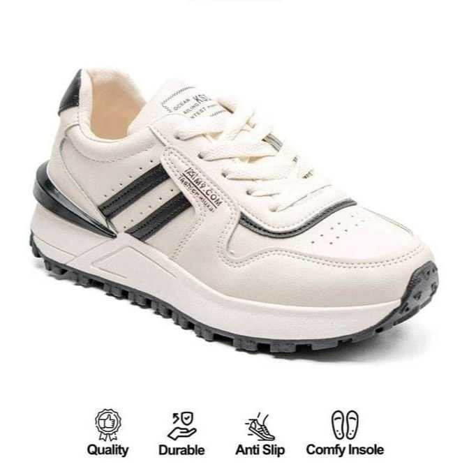 Sepatu Sneakers Wanita Olahraga Putih Sport Shoes