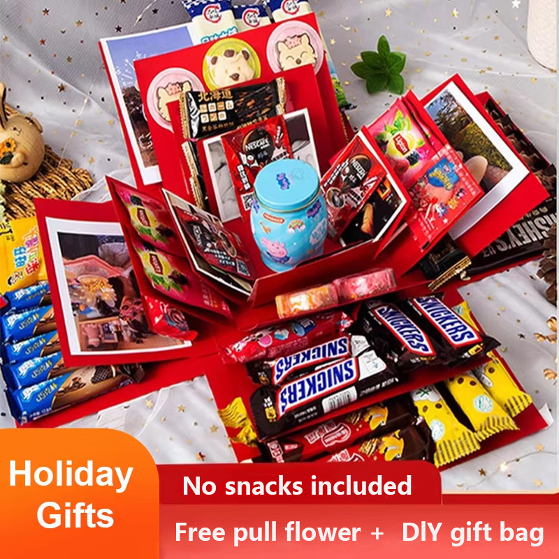 

Create a Unique Surprise Explosion Box for Valentine's Day DIY Gifts with Memories of Wedding and Birthday Anniversaries