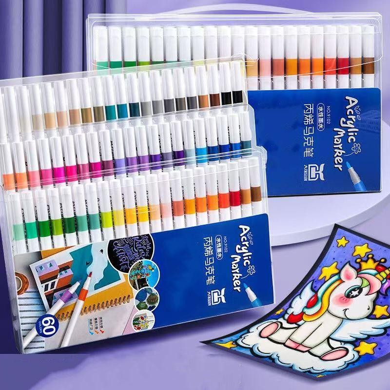 

Pen Akrilik Marker Warna Cepat Kering Tahan Air Spidol Painter Menggamba Seni Edukasi Anak Grasp