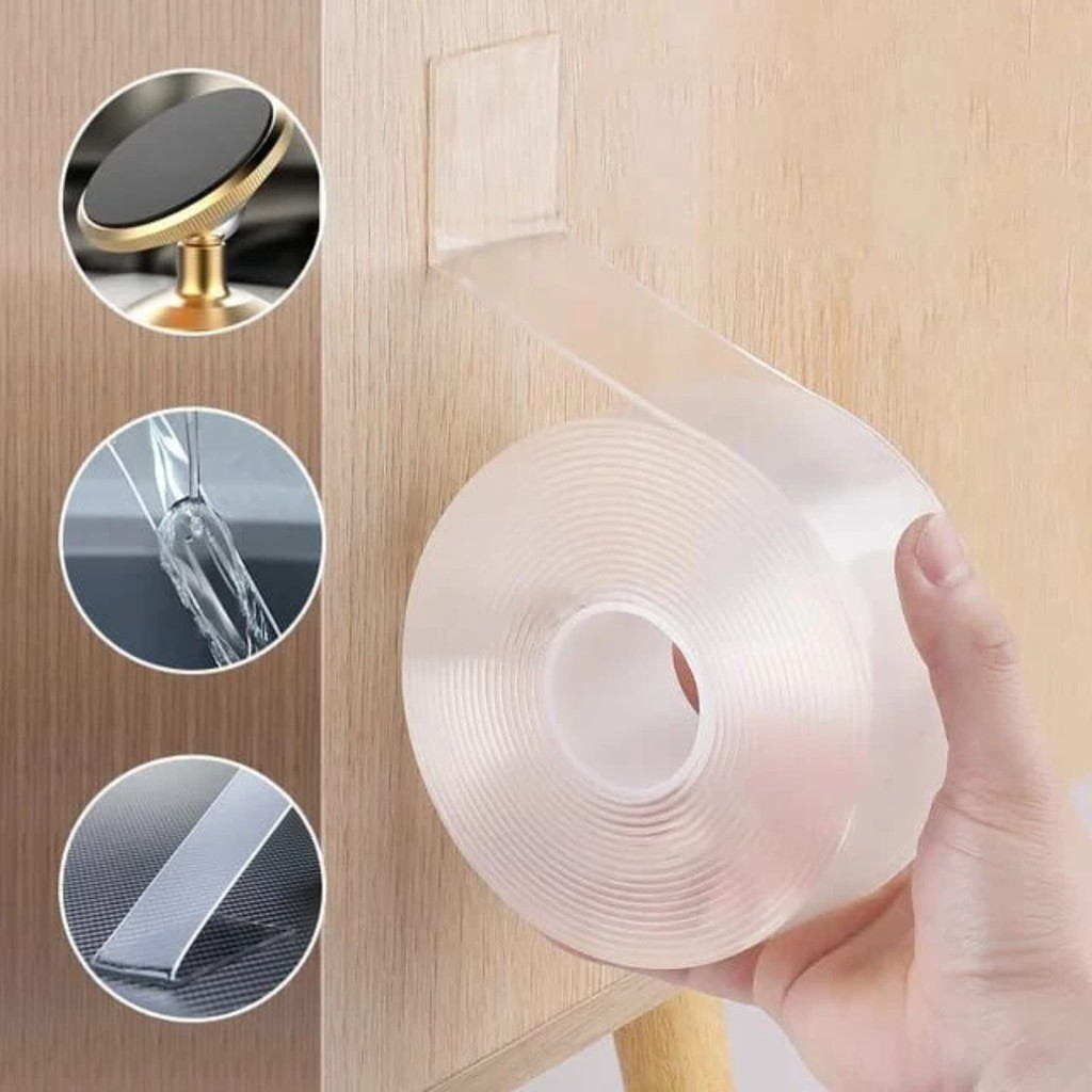 

Double Tape Bening 5M Nano Magic Super Kuat Acrylic Serbaguna Heavy Duty Outdoor