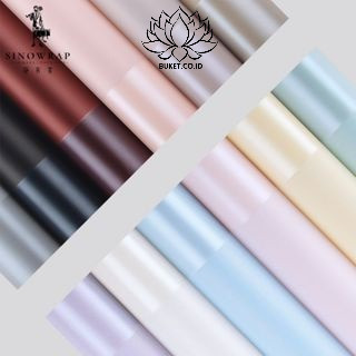 

[1 LEMBAR] Flower Wrapping Paper Transparan List Frame Tebal / Kertas Buket Bunga Cellophane Florist