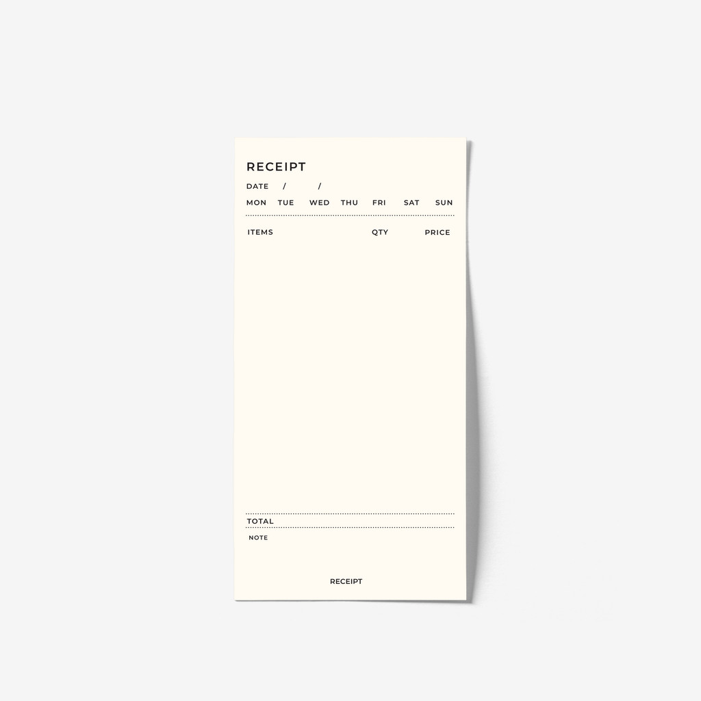 

bukuqu Memo 7x14 #Receipt - Memopad note paper