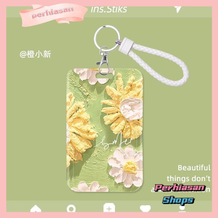 

【Diskon Lebaran】ID CARD HOLDER MOTIF KAWAII TEMPAT KARTU PHOTOCARD PHOTO CARD Dilengkapi Dengan Tali Tangan Berkualitas Tinggi Mendukung Diskon Untuk Pembelian Grosir,Bunga Lukisan Oles Padusan Bunga