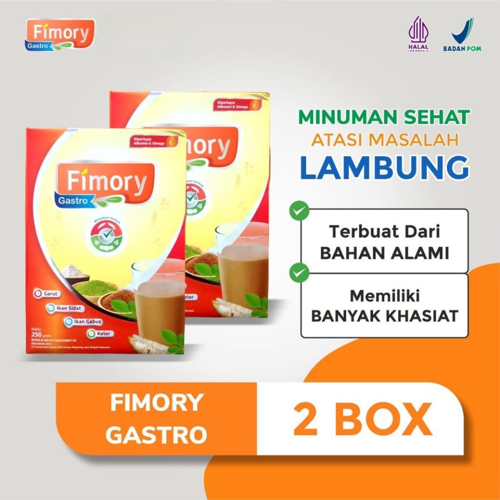 

FIMORY GASTRO 2 PCS - Minuman Umbi Garut 5X Atasi Asam Lambung Menahun dan GERD | Halal & Sudah BPOM
