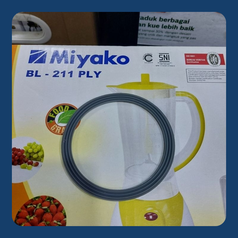 Seal Karet Blender Miyako BL-211 PLY Original,Karet Gelas Bumbu Blender BL 211 PLY